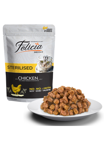 Felicia Sterilised Tavuklu Yaş Kedi Maması 85 gr