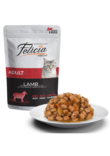 Felicia Tahılsız Kuzu Etli Yetişkin Kedi Yaş Maması 85 gr
