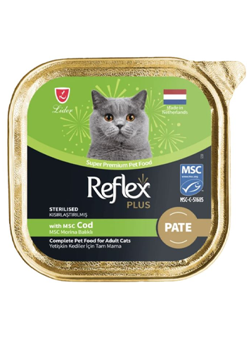Reflex Plus Pate Msc Morina Balıklı Kısırlaştırılmış Kedi Maması 85 G