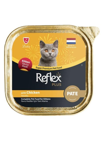 Reflex Plus Pate Tavuklu 85 gr Yavru Kedi Maması