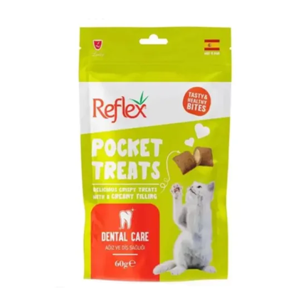 Reflex Pocket Treats Ağız ve Diş Sağlığı Kedi Ödül Maması 60 Gr