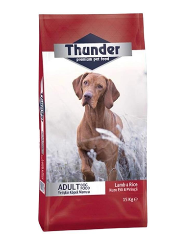 Thunder Kuzu Etli Pirinçli Yetişkin Köpek Maması 15 kg