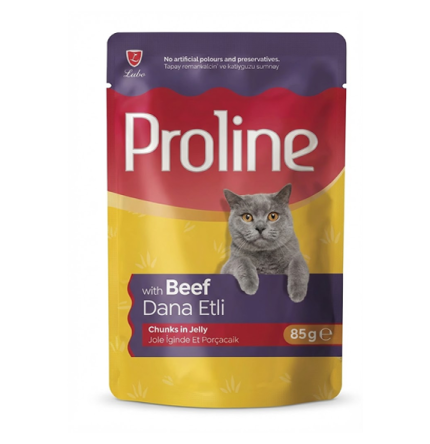 Proline Pouch Dana Etli Kedi Yaş Maması 85 Gr