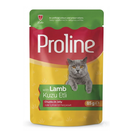 Proline Pouch Kuzu Etli Kedi Yaş Maması 85 Gr