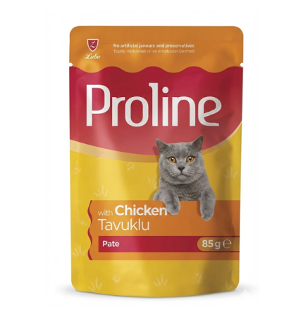Proline Pate Dana Etli Kedi Yaş Maması 85 Gr